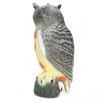 43cm Garten Schutz Plageabstoßender Vogel Scarer Kunstharz Owl Courtyard Landscape Ornament