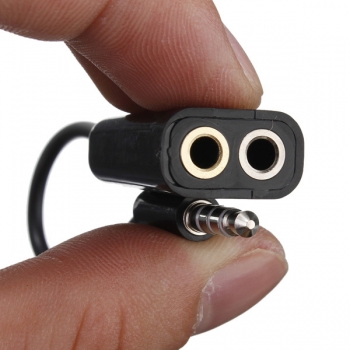 3.5 mm Stereo Audio Stecker an Kopfhörer Kopfhörer + Mikrofon Adapter PC Handy