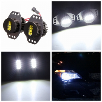 64W Angel Eyes Scheinwerfer Xenon LED Halo für BMW E90 E91 06-08 weiße Lampe