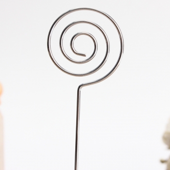 Red Stehen Kreis Eisen Klipp Kartenständer Foto Kartenhalter Memo Papier Mitteilung Clip Schreibtisch Dekor