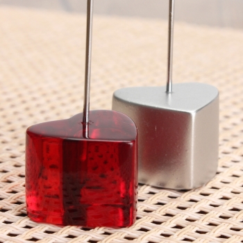 Silber Rot Stehen Kreis Eisen Klipp Kartenständer Foto Kartenhalter Memo Papier Mitteilung Clip