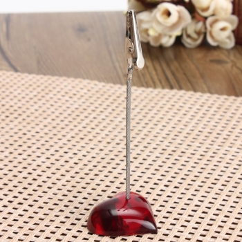 Red Heart Bilder Abgreifklemme Karten Standplatz Photo Kartenhalter Memo Papier Mitteilung Clip