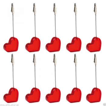 Red Heart Bilder Resin Abgreifklemme Karten Standplatz Photo Kartenhalter Memo Papier Mitteilung Clip