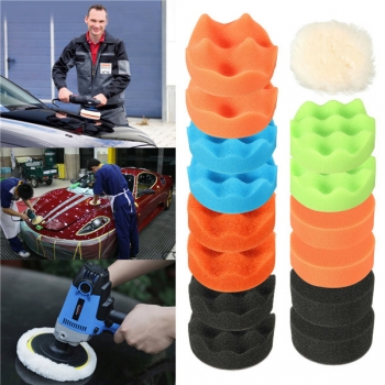 15pcs 80mm 3 Zoll Polishing Buffer Pad Kit für Auto Polierer