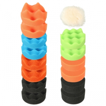 15pcs 80mm 3 Zoll Polishing Buffer Pad Kit für Auto Polierer