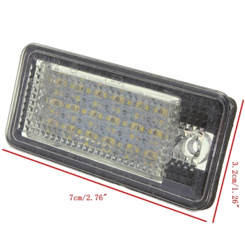18 LED Tellerlichtlampe des amtlichen Kennzeichens für den audi a3 a4 a6 a8 b6 b7 s3 q7 rs4 rs6
