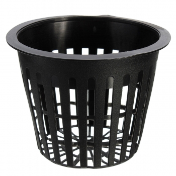 10pcs Schwarz Kunststoff Wasserkulturplanting Ineinander greifen Netz Pot Baskets Gartenanlage wachsen Cup