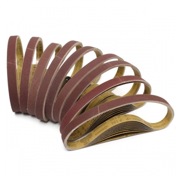 10pcs 770x24mm Zirkonoxid Schleifschleifbänder für Schleif Wood Work