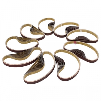 10pcs 770x24mm Zirkonoxid Schleifschleifbänder für Schleif Wood Work