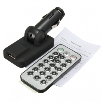 Auto Drahtloser MP3 Player Bluetooth Freisprecheinrichtung FM Transimittervs Ladegerät USB SD Fernbedienung