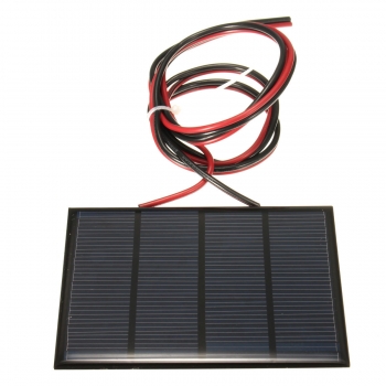 12V 1.5W Mini Solar Panel Kleine Zelle Modul Epoxy Ladegerät mit 1 M Schweißdraht