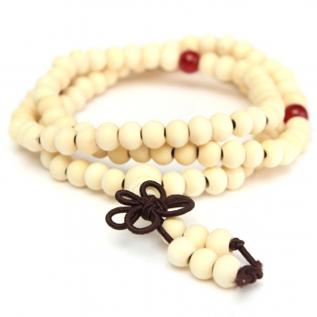 Buddhistisches Sandelholzgebet versieht mala Armbandkette mit Perlen