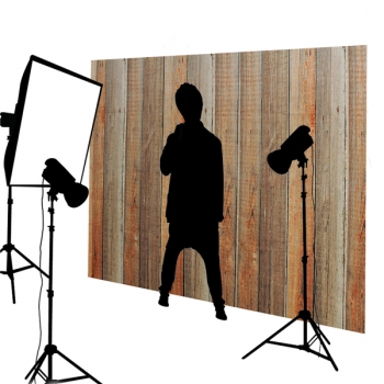 5x7ft 2.1x1.5m Retro Holzwand Thema Stoff Kulisse Fotografie Studio Prop Hintergrund