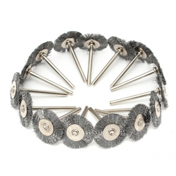 45pcs Stahldraht Rad Bürsten Set Dremel Zubehör für Präzisionswerkzeuge