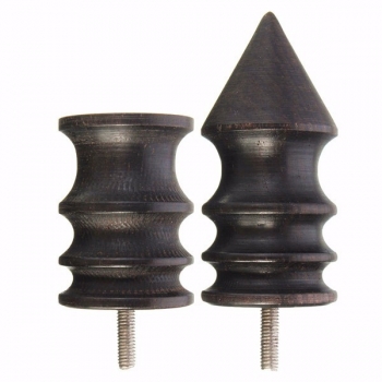 Spitze / Round Ebony Cocobolo Leder Burnisher Spitz zulaufend Spitze Leder Slicker poliert Drill