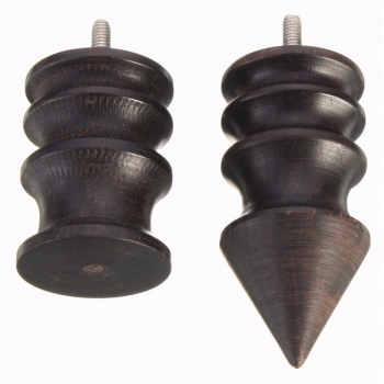 Spitze / Round Ebony Cocobolo Leder Burnisher Spitz zulaufend Spitze Leder Slicker poliert Drill