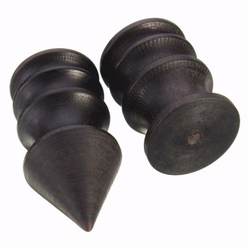 Spitze / Round Ebony Cocobolo Leder Burnisher Spitz zulaufend Spitze Leder Slicker poliert Drill