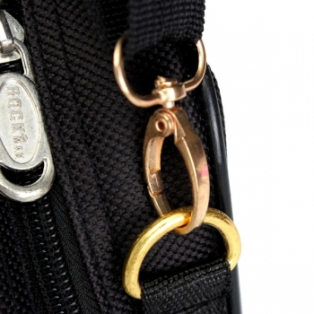 Flöte Tragetasche Abdeckung mit Seitentasche Schultergurt Schwarz