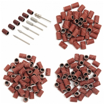300pcs 80/120/180 Grit Drill Schleifbänder mit 6 Ersatz Bits Set