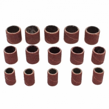 63pcs 80Grit Drum Schleifen Kit 1/2 3/8 1/4 Zoll Sand Dorne Fit Dremel Nagel Rotary Werkzeug Bohrmaschine