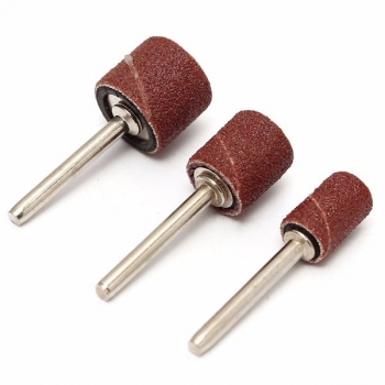 63pcs 80Grit Drum Schleifen Kit 1/2 3/8 1/4 Zoll Sand Dorne Fit Dremel Nagel Rotary Werkzeug Bohrmaschine