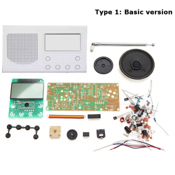 Geekcreit® DIY 3V FM Radio Kit Elektronische Lern ??Suite Frequenzbereich 72MHz-108.6MHz