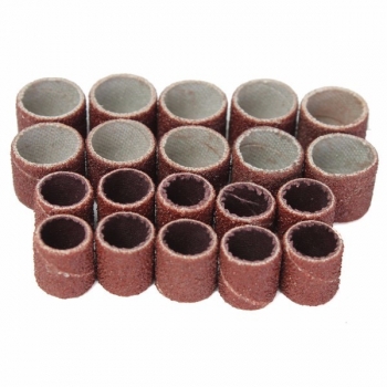 100pcs 80Grit Drum Schleifen Sleeves Kit Für Dremel Präzisionswerkzeuge mit 1/2 3/8 Zoll Sand Dorne