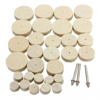 33pcs Wolle Polierscheibe Grinder Zubehör für Dremel