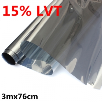 15% 30% 3mx76cm LVT Auto Fenster Glas Farbton Tonung Rolle Silver Mirror