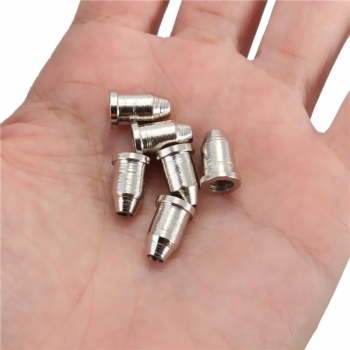 6 x Chrom Gitarren Schnur durch Körper Zwinge 1/4  String Ferrules für Telecaster