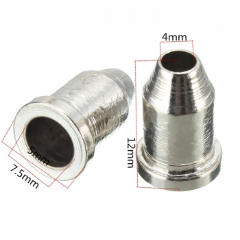 6 x Chrom Gitarren Schnur durch Körper Zwinge 1/4  String Ferrules für Telecaster