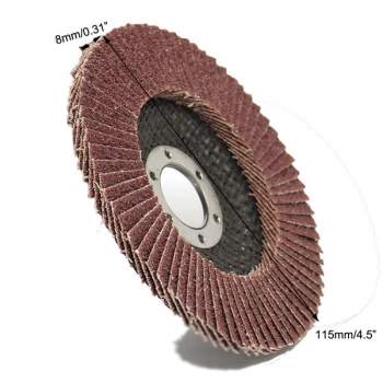 10pcs 115mmx8mm 60 Grit Flap Schleifscheiben Grinder Räder