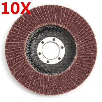 10pcs 115mmx8mm 60 Grit Flap Schleifscheiben Grinder Räder