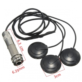 6.35mm Pickup Piezo 3 Transducer für Akustikgitarre Ukulele Mandoline