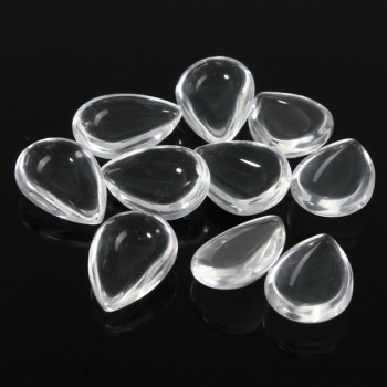 10 Stücke flache Rückseite Dome klar Glas Cabochon Wassertropfen Anhänger Charme DIY