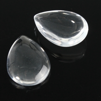 10 Stücke flache Rückseite Dome klar Glas Cabochon Wassertropfen Anhänger Charme DIY