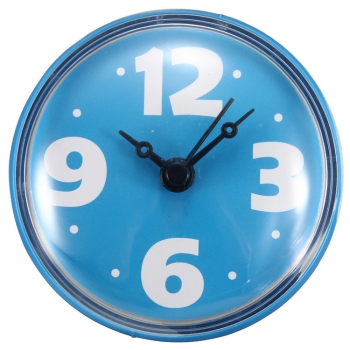 Bunte Badezimmer-Uhr-Glasfliesen-Wand-Fenster-Spiegel-wasserdichte Uhr mit Sauger