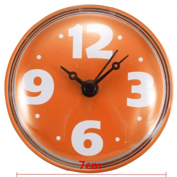 Bunte Badezimmer-Uhr-Glasfliesen-Wand-Fenster-Spiegel-wasserdichte Uhr mit Sauger