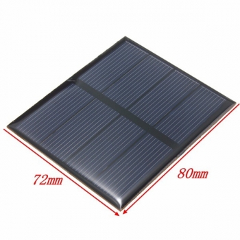 2V 0.6W 300mA 82x70x3.0MM Polykristalline Silizium Solarzellen Epoxy