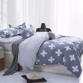 3 oder 4pcs Polyester Faser Western Art reagierendes Drucken Bettwäsche Sets Pillowcase Quilt Bettbezug
