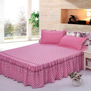 Punkt 3 oder 4pcs Muster Farbe Druck Baumwollmischung Bettwäsche Sets Twin Voll Queen Size