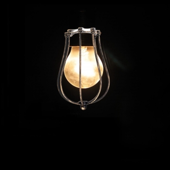 Weinlese Eisen Draht Birnen Cage Lampe Wache Shade Ärger Lichter Industrial Home Decor Licht