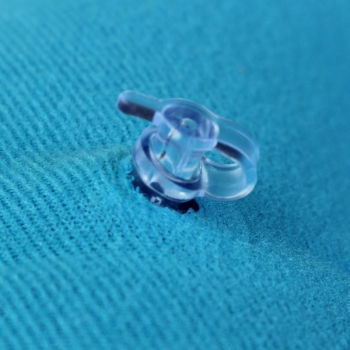 Aufblasbare Medical Hemorrhoid Gummi Rundsitzkissen Blau PVC Kissen