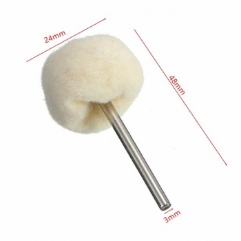 24mm T-Typ Polierschleifscheibe Wolle Polieren Kugel-Rad für Drehwerkzeug