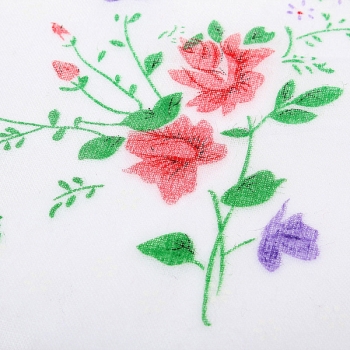 12st Dame Frauen Blumenmuster Handkerchief Baumwollfaser Square Tower