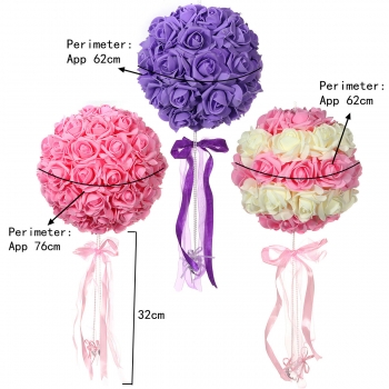 DIY 50 Bunte Schaum Rose Künstliche Blumen Hochzeit Braut Blumenstrauß Partei Dekoration