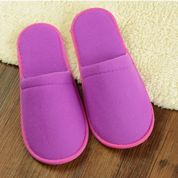 1 Paar Hotel Travel Einweg Pantoffeln Home Guest Weiß Rot Blau Slippers