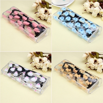 PVC Karikatur Pet Patten transparente Gläser Sunglass Lagerung Brillenetui