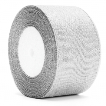 50mm 25 Yards Draht Rand Gold Silber glitter Effektband Hochzeit Geschenk Verpackung Zubehör