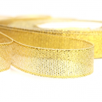 12mm 25 Yards Wire Edge Gold Silber glitter Effekt Band Hochzeit Geschenk Verpackung Zubehör